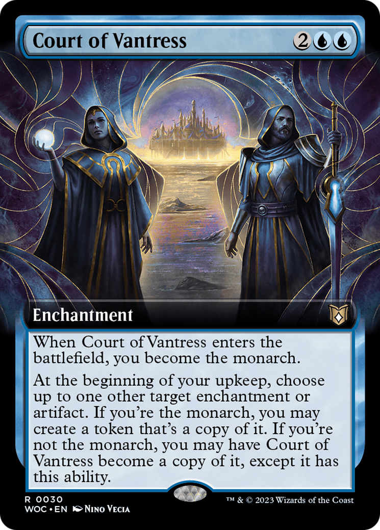 FOIL Court of Vantress (Extended Art) (WOC-030) - Wilds of Eldraine Commander - Magic The Gathering