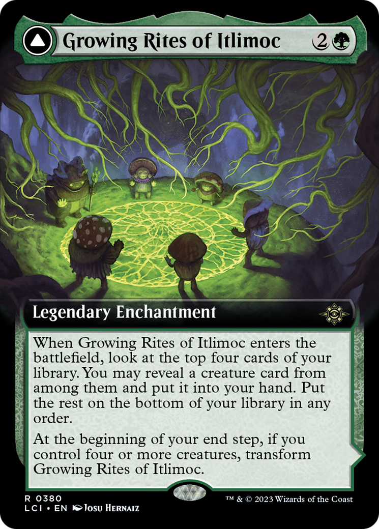 FOIL Growing Rites of Itlimoc (Extended Art) (LCI-380) - The Lost Caverns of Ixalan - Magic The Gathering