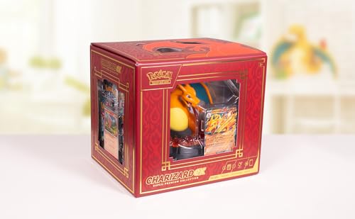 Pokémon TCG: Charizard ex Super-Premium Collection (3 Foil Promo Cards, 1 Card-Display Figure & 10 Booster Packs)