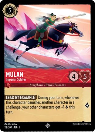 Mulan - Imperial Soldier (118/204) - The First Chapter Cold Foil - Lorcana