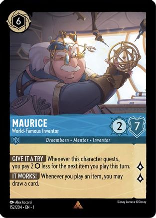Maurice - World-Famous Inventor (152/204) - The First Chapter Cold Foil - Lorcana