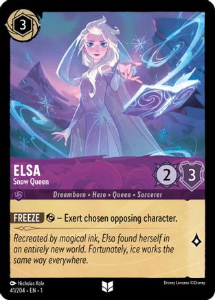 Elsa - Snow Queen (41/204) - The First Chapter Cold Foil - Lorcana