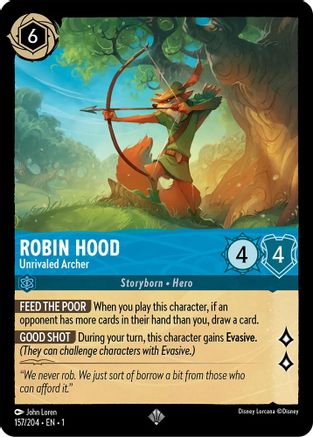 Robin Hood - Unrivaled Archer (157/204) - The First Chapter - Lorcana