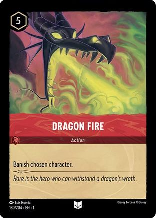 Dragon Fire (130/204) - The First Chapter Cold Foil - Lorcana