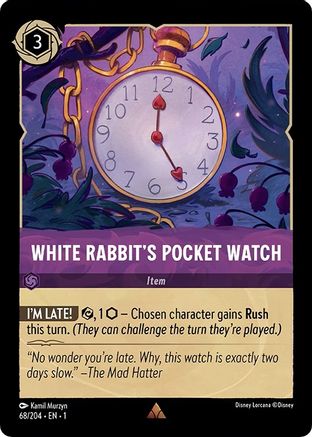 White Rabbit's Pocket Watch (68/204) - The First Chapter Cold Foil - Lorcana