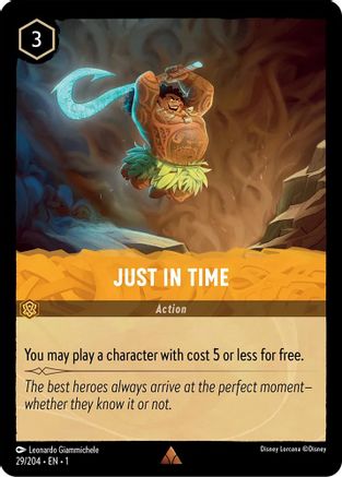 Just in Time (29/204) - The First Chapter Cold Foil - Lorcana