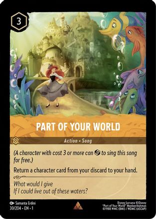 Part of Your World (30/204) - The First Chapter Cold Foil - Lorcana