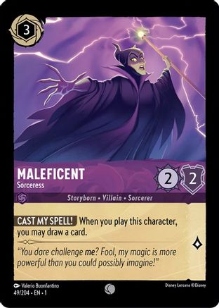 Maleficent - Sorceress (49/204) - The First Chapter Cold Foil - Lorcana