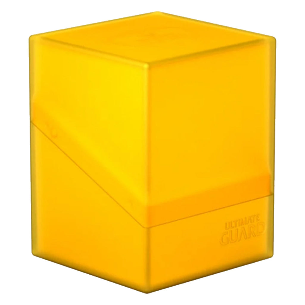 Ultimate Guard Boulder Deck Case 100+ Standard Size Amber Deck Box