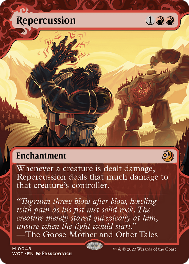 FOIL Repercussion (WOT-048) - Wilds of Eldraine: Enchanting Tales - Magic The Gathering