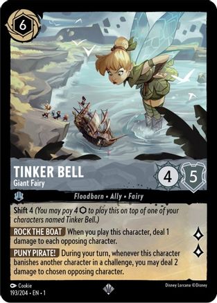 Tinker Bell - Giant Fairy (193/204) - The First Chapter - Lorcana