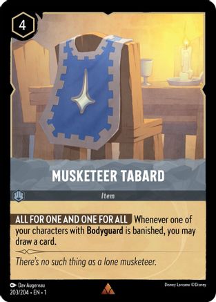 Musketeer Tabard (203/204) - The First Chapter Cold Foil - Lorcana