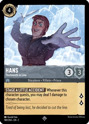 Hans - Thirteenth in Line (180/204) - The First Chapter - Lorcana