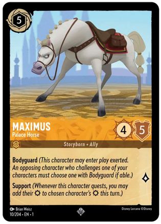 Maximus - Palace Horse (10/204) - The First Chapter - Lorcana