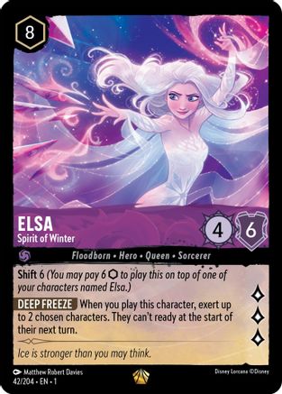 Elsa - Spirit of Winter (42/204) - The First Chapter Cold Foil - Lorcana