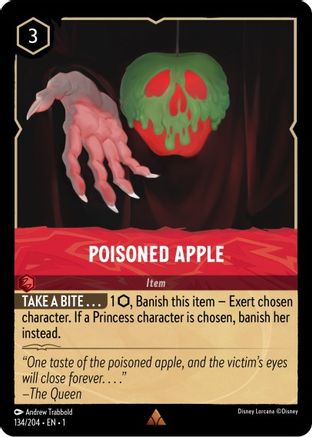 Poisoned Apple (134/204) - The First Chapter Cold Foil - Lorcana
