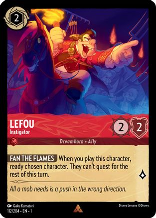 Lefou - Instigator (112/204) - The First Chapter Cold Foil - Lorcana