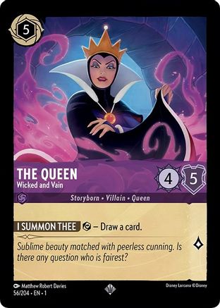 The Queen - Wicked and Vain (56/204) - The First Chapter - Lorcana
