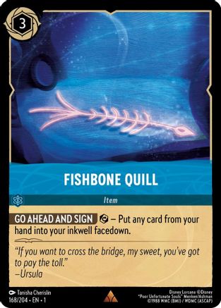 Fishbone Quill (168/204) - The First Chapter - Lorcana