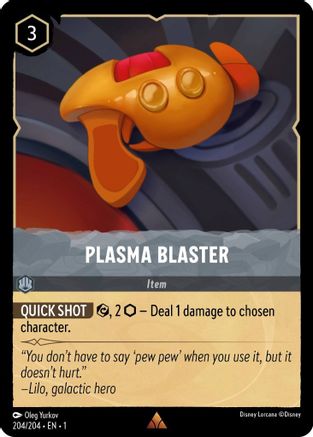 Plasma Blaster (204/204) - The First Chapter Cold Foil - Lorcana