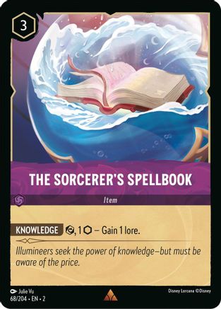 The Sorcerer's Spellbook (68/204) - Rise of the Floodborn Cold Foil - Lorcana