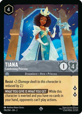 Tiana - Celebrating Princess (196/204) - Rise of the Floodborn - Lorcana