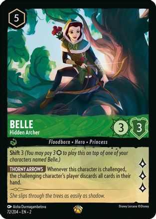 Belle - Hidden Archer (72/204) - Rise of the Floodborn - Lorcana
