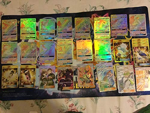 Pokemon 100+ Rainbow Rare Cards Binder Collection Includes 5 foils in Any Combination and at Least 1 of The Following Cards, EX and GX, FA, Secret Rare, Tag Team, Unified Minds