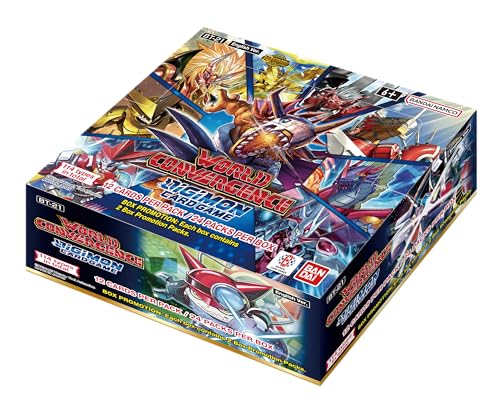 Bandai | Digimon: World Convergence (BT21) Booster Display | Trading Card Game | Ages 6+ | 2 Players | 15+ Minutes Playing Time