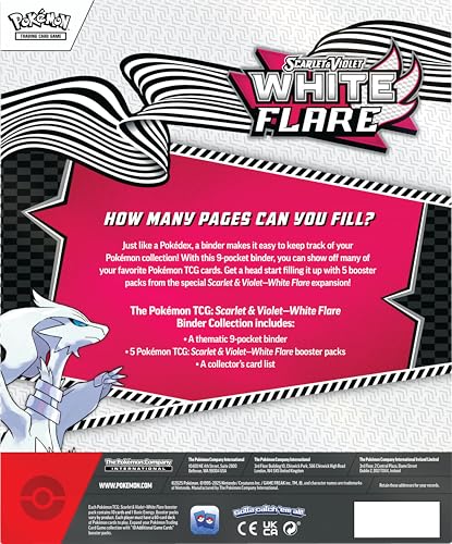Pokemon TCG Scarlet & Violet 10.5 White Flare Binder Box