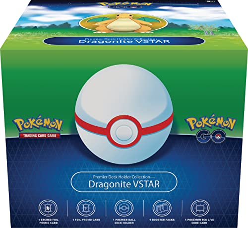 Pokemon TCG: Pokemon GO Premier Deck Holder Collection Dragonite VSTAR …