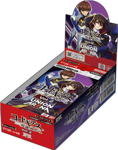 Bandai Union Arena Code Geass - Lelouch of The Rebellion [EX02BT] Booster Box (12 Packs)