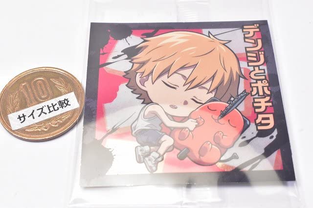 Niforumeon Chainsaw Man Seal Wafer 8. Denji and Potita (Normal) (Single Item) *Sticker only, Sweets not included