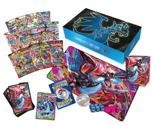 Pokémon: GCC Pokémon Ultra Premium Mega Charizard X-ex Collection (Two Holographic Promo Cards, 18 Expansion Packs & Premium Accessories)