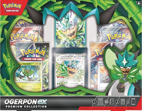 Pokémon TCG: Ogerpon ex Premium Collection (3 Foil Cards & 6 Boosters)