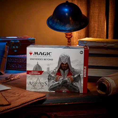 Magic: The Gathering - Assassin’s Creed Bundle | 9 Beyond Boosters + Accessories | Collectible Trading Card Game for Ages 13+
