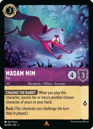 Madam Mim - Fox (46/204) - Rise of the Floodborn - Lorcana