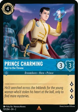Prince Charming - Heir to the Throne (157/204) - Rise of the Floodborn Cold Foil - Lorcana
