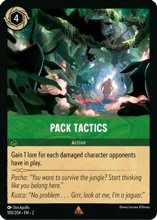 Pack Tactics (100/204) - Rise of the Floodborn Cold Foil - Lorcana