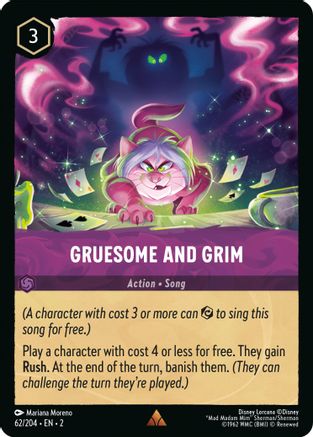 Gruesome and Grim (62/204) - Rise of the Floodborn Cold Foil - Lorcana