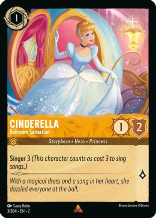 Cinderella - Ballroom Sensation (3/204) - Rise of the Floodborn Cold Foil - Lorcana