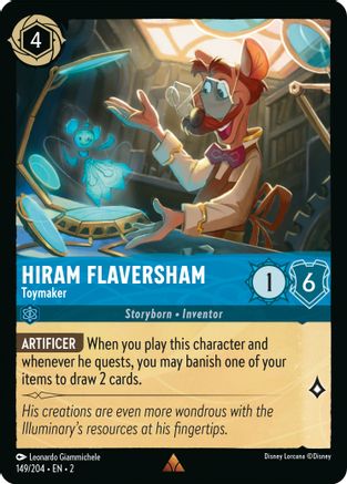 Hiram Flaversham - Toymaker (149/204) - Rise of the Floodborn - Lorcana
