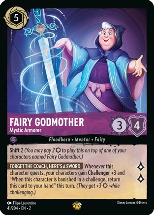 Fairy Godmother - Mystic Armorer (41/204) - Rise of the Floodborn - Lorcana