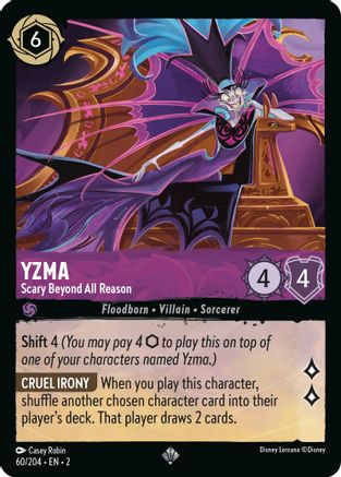 Yzma - Scary Beyond All Reason (60/204) - Rise of the Floodborn Cold Foil - Lorcana