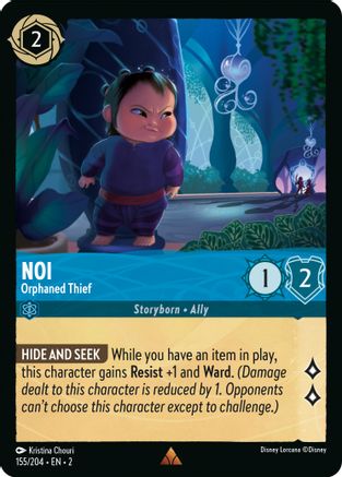 Noi - Orphaned Thief (155/204) - Rise of the Floodborn Cold Foil - Lorcana