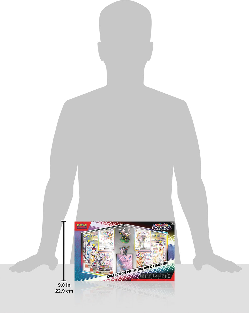 Pokémon : Premium Collection with Scarlet & Purple Figure - Prismatic Evolution of The Pokémon TCG (2 Textured Glossy Promo Cards, 11 Boosters)