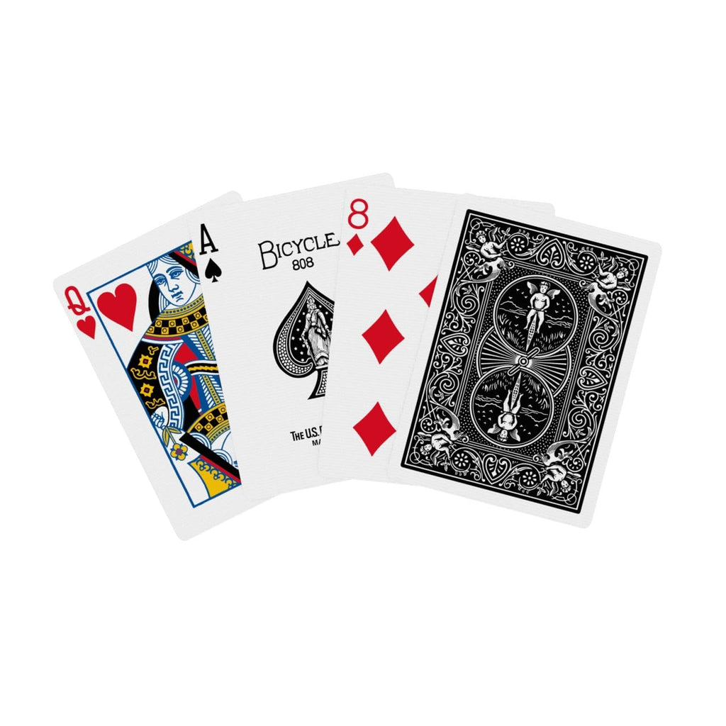 Bicycle Playing Cards 4 Pack, Standard Index Poker Size Decks in Red and Black for Poker, Blackjack, Rummy, Family Game Nights, and Classic Card Games, All Ages