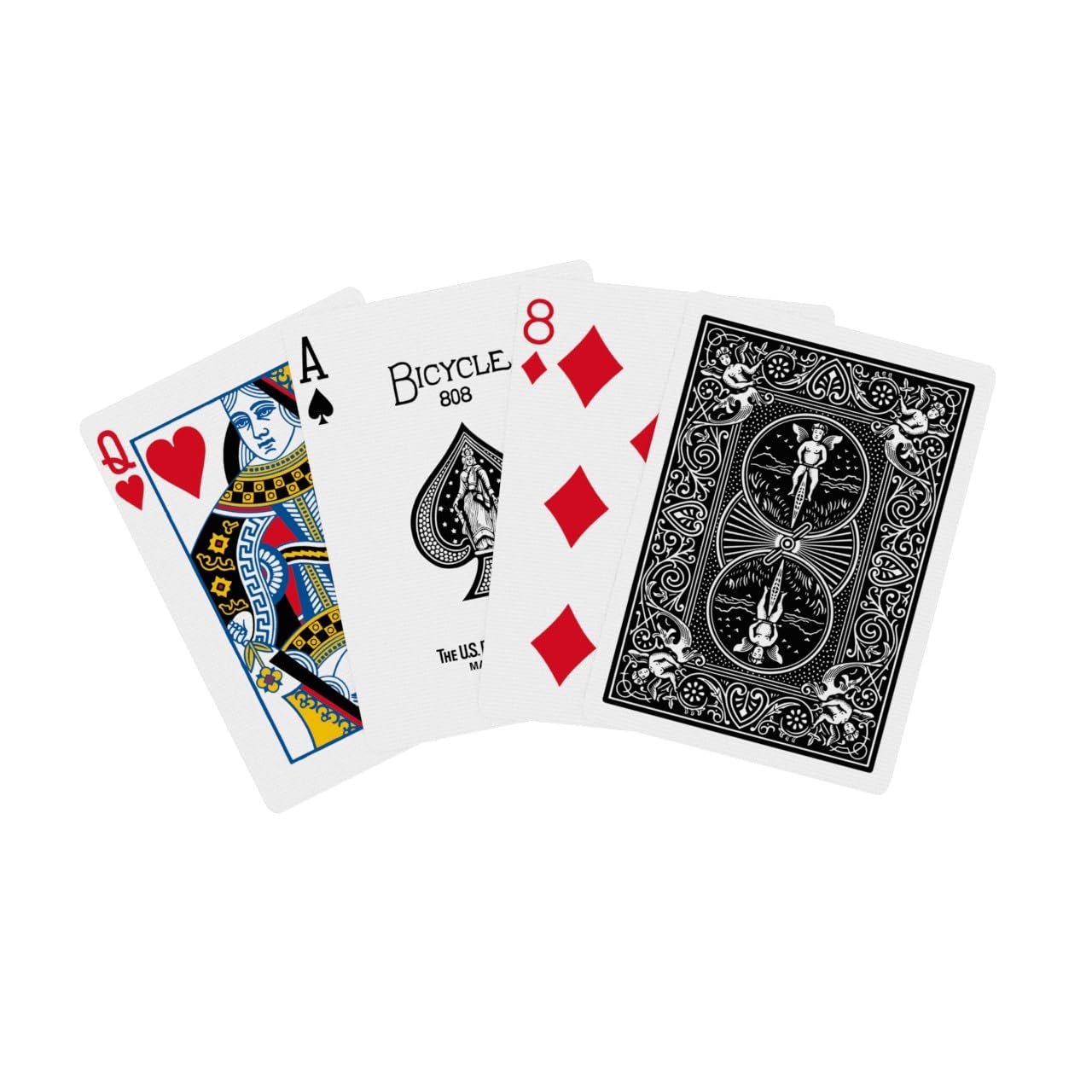 Bicycle Playing Cards 4 Pack, Standard Index Poker Size Decks in Red and Black for Poker, Blackjack, Rummy, Family Game Nights, and Classic Card Games, All Ages