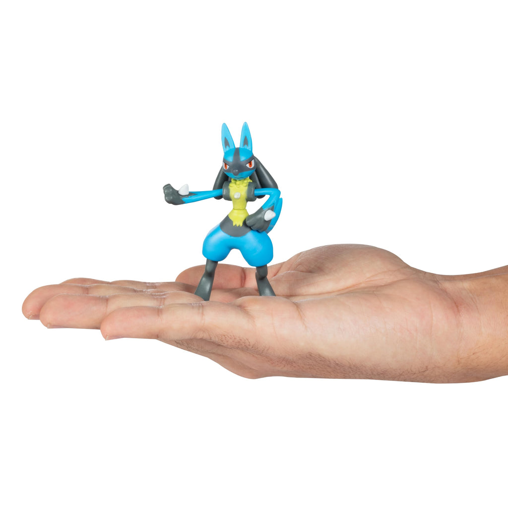 Pokemon Battle Ready! Toy Figure Set, 8 Pieces - 2" & 3" Charmander, Bulbasaur, Squirtle, Lucario, Alolan Vulpix & More - Holiday Christmas Stocking Stuffer Gift for Kids, Boys, Girls - 4+