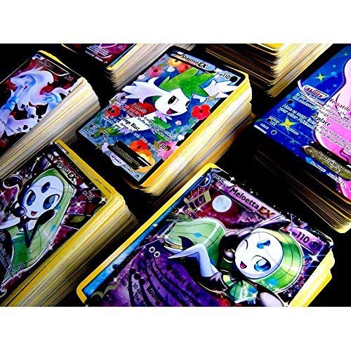 Pokemon TCG : 100 Card LOT Rare, COM/UNC, Holo & Guaranteed EX, MEGA OR Full Art,